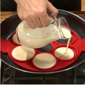 Pancake Silikonform Circular Spiegeleier Forms Non Stick Flippin Crêpière Perfekte Eier Form Kochen Werkzeuge Eierbecher