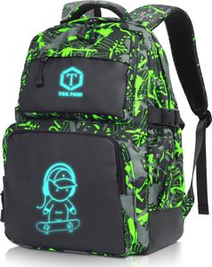 Mofut Schulrucksäcke, Rucksack Anime Leuchtender Jungen Rucksack, Mädchen Kinder Reflektierender Schultasche