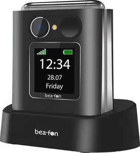 Beafon Fold10 5,59 cm (2.2") 95 g Schwarz, Silber Seniorentelefon