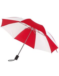 Printwear Deštník Kapesní deštník SC80 Vícebarevný červený/bílý Ø cca 85 cm