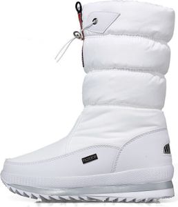 TIANPENG Halbgefütterte wasserdichte Schneestiefel für Damen, warm gefütterte Stiefel, Damen-Winter-Outdoor-Stiefel, Größe: 36-42