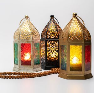 MARRAKESCH 3er Set Orientalische Laterne Teja 16cm Windlichter Laternen für draußen als Balkon Ramadan Deko oder innen als Fensterbank Dekoration