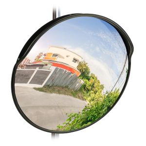 2x Verkehrsspiegel Überwachungsspiegel Straßenspiegel rund 80cm mit Blendschutz 