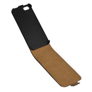 Handyhülle Tasche Flip Case U Apple iPhone 5 Schwarz Klapp Cover Schutz Etui