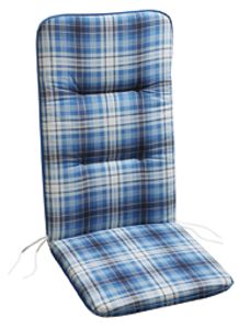 Best Freizeitmöbel Sesselauflage hoch 120x50x6cm Blau, 5201571