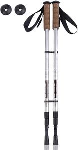 Wanderstöcke verstellbar, Trekkingstöcke EIN Paar Teleskopstöcke, Alpenstock einstellbar 65-135 cm, Walking Stöcke
