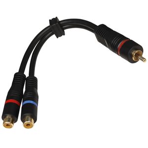 Audio Y-Kabel Cinch Y Adapter Verteiler Weiche Subwooferkabel Chinch RCA Kabel
