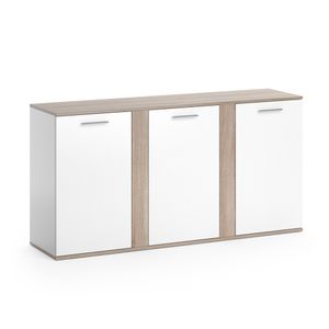 Vicco Sideboard Novelli, 155 x 80 cm mit Türen, Sonoma/Weiß