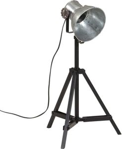 vidaXL Stojacia lampa 25 W vintage strieborná 35x35x65/95 cm E27