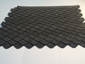 2 Sets Dachschindeln Schiefer (55 mm) grau
