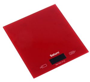 Kuchynská váha Saturn ST-KS7810 červená