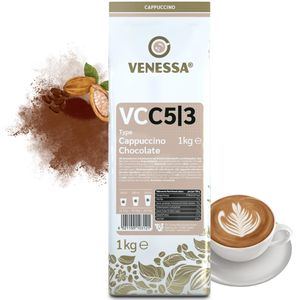 VENESSA Cappuccino Chocolate VC5/3 Aromatisiertes Getränkepulver 1kg mit löslichem Kaffee und Kakaopulver - Cremig mit feiner Kakaonote für Vending