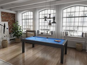 Multifunktionstisch Billard & Tischtennis -  182 x 102 x 80 cm - Schwarz - SOUSA