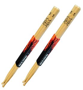2 Paar Drumstick 5A Trommelstöcke Schlagzeugstöcke Sticks MSA Ahornholz Holz Tip Drumsticks