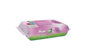 Sleepy Feuchttücher 16er pack x 80 Stück Feuchtpflegetücher für Baby Oberflächen | Für empfindliche Haut von Babys (Flieder, 16er pack x 80 Stück)