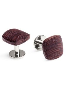 BeWooden Pánské dřevěné manžetové knoflíky Nuptis cuff hnědá