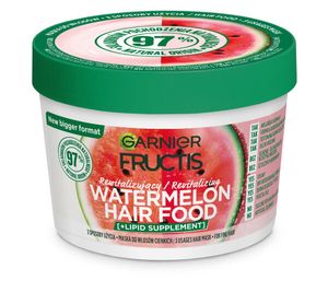 Garnier Fructis Watermelon Hair Food Rewitalizująca maska do włosów cienkich, 400ml