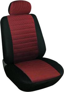 WOLTU 7233 Sitzbezug Auto Einzelsitzbezug universal Größe, 1er Set, schwarz/rot