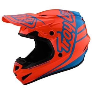 Troy Lee Designs GP Silhouette Motocross Helm Farbe: Orange/Blau, Grösse: S