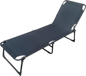 LEX Linder Exclusiv 3-Bein Gartenliege 188 x 57 x 30 cm MC37201S schwarz