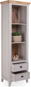 Vitrine SANSIBAR MORSUM BHT 60x190x40 cm beige Glasschrank
