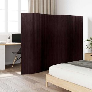 vidaXL Raumteiler Bambus Dunkelbraun 250x165 cm