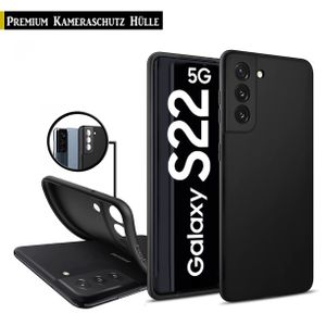 Für Samsung Galaxy S22 5G - Silikon Handy Schutz Hülle TPU Handy Schutz Case - Schwarz
