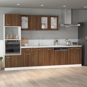 vidaXL Szafka dolna brązowy dąb 60x46x81,5 cm materiał drewnopochodny