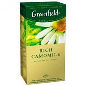 Greenfield Kamillenblütentee mit Zimt Rich Camomile 25 Teebeutel Tee herbal Tea