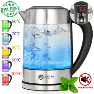 Balter Wasserkocher ✓ Temperatur 60-100C ✓ Warmhaltefunktion ✓ Edelstahl und Glas ✓ BPA FREI ✓ 1,7 Liter ✓ LED