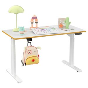 SANODESK Kinderschreibtisch Elektrisch höhenverstellbarer Schreibtisch 120 x 60 cm für Kinder jeden Alters Ergonomische Tischplatte 80 kg Belastbarke