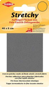 KLEIBER Stretchy-Bügel-Flicken 400 x 60 mm grau