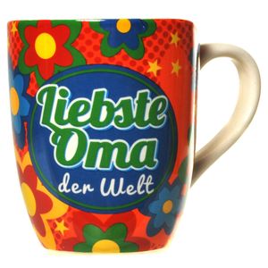 1 Kaffeetasse " Liebste Oma " im Geschenkkarton Tasse Kaffee Kaffee Pott