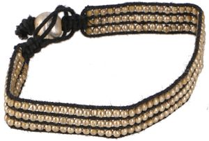 Perlenarmband, Makramee Armband - Schwarz, Armreifen & Armbänder Modeschmuck
