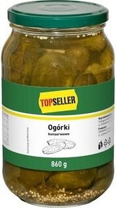 TOPSELLER konzervované uhorky 860g