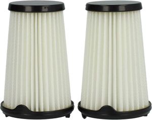vhbw 2x Faltenfilter kompatibel mit AEG CX7-2-B360, CX7-2-45MÖ, CX7-2-45IM, CX7-2-45WM, CX7-2-45S360 Staubsauger - Patronenfilter, Schwarz Weiß
