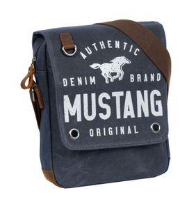 Mustang Schultertasche Umhängetasche Navy Überschlag