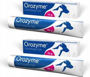 OROZYME ORAL HYGIENE GEL - enzymatische Zahnpasta für Hunde und Katzen in einer 70 gr Tube (2-er pack)