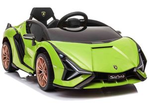 Elektrická jazda na aute Lamborghini Sian Green