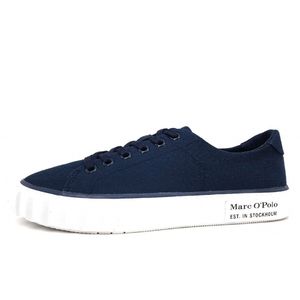 Marc O'Polo  Damenschuhe Leinenschuhe Sneaker Blau Freizeit, Schuhgröße:36 EU