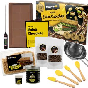 DIBYS Set zum Selbermachen von Dubai Schokolade für Kinder und Erwachsene