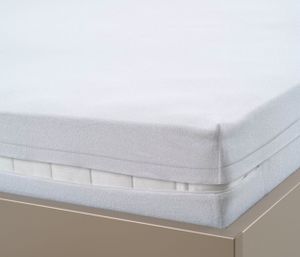 Biberna Matratzenhülle H: 22cm 100x200cm Weiß Wasserundurchlässig Matratzenbezug