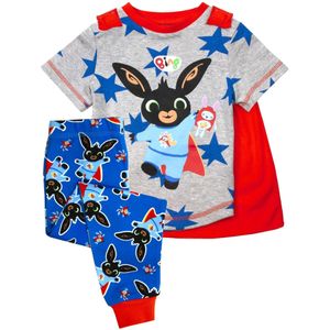 Bing Bunny - Schlafanzug mit langer Hose für Jungen NS6170 (104) (Grau/Blau/Rot)