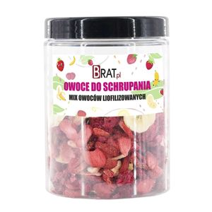 Owoce do schrupania - mix owoców liofilizowanych 60g Brat.pl