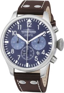 Thunderbirds Fliegeruhr Chronograph TB1076-02 Lederband 47 mm