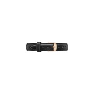 Daniel Wellington Armband Classy Sheffield schwarz Damen Leder NEU, Farbe:roségold, Größe:17mm