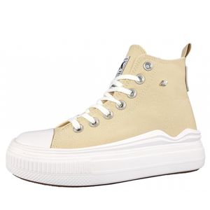 British Knights Kaya Flow Mid Damenschuhe Schnürschuhe Sneaker Beige, Schuhgröße:38 EU