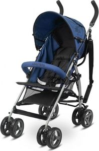 IKS2 Caretero ALFA Kinderwagen, Buggy Sicherheitsgurt Verdeck Korb - Marineblau