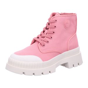 TAMARIS Damen Canvas Stiefeletten Rosa