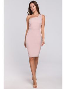 Makover Midikleid für Frauen Flode K003 dunkelpink L